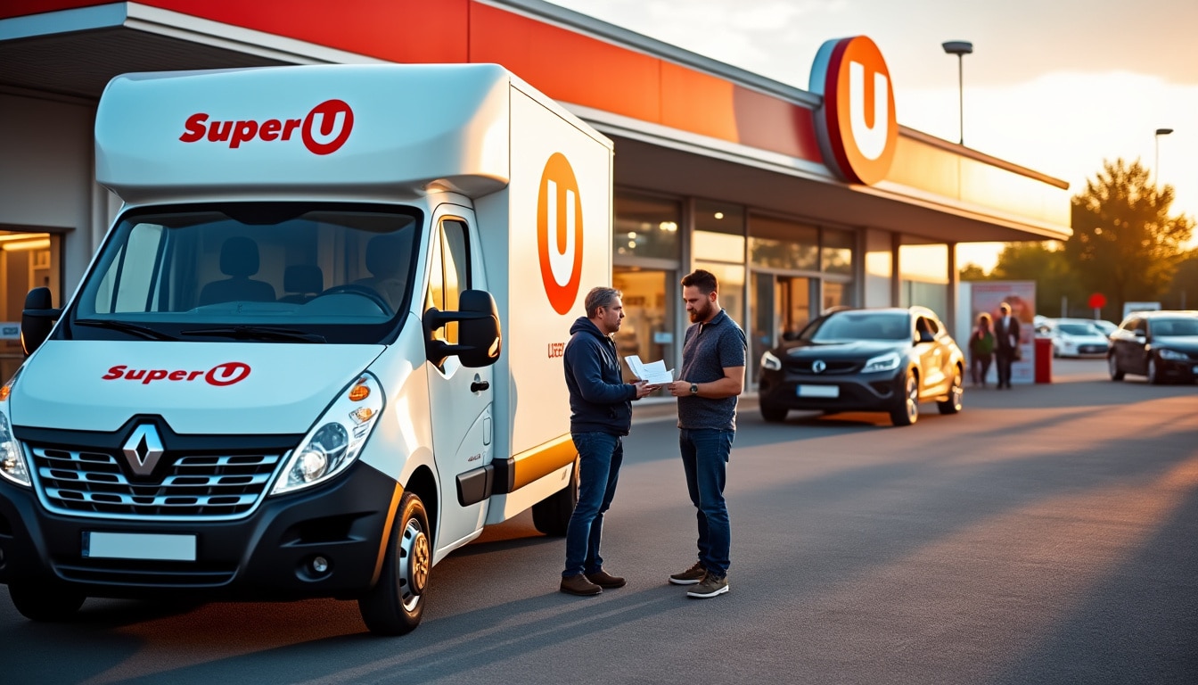 Illustration: Tout savoir sur la location de camionnette chez Super U : présentation et fonctionnement