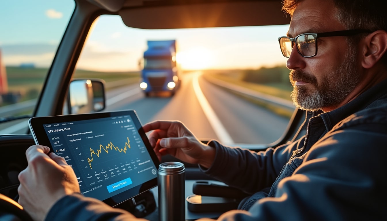 Illustration: Comprendre la notion de temps de conduite chez le chauffeur routier