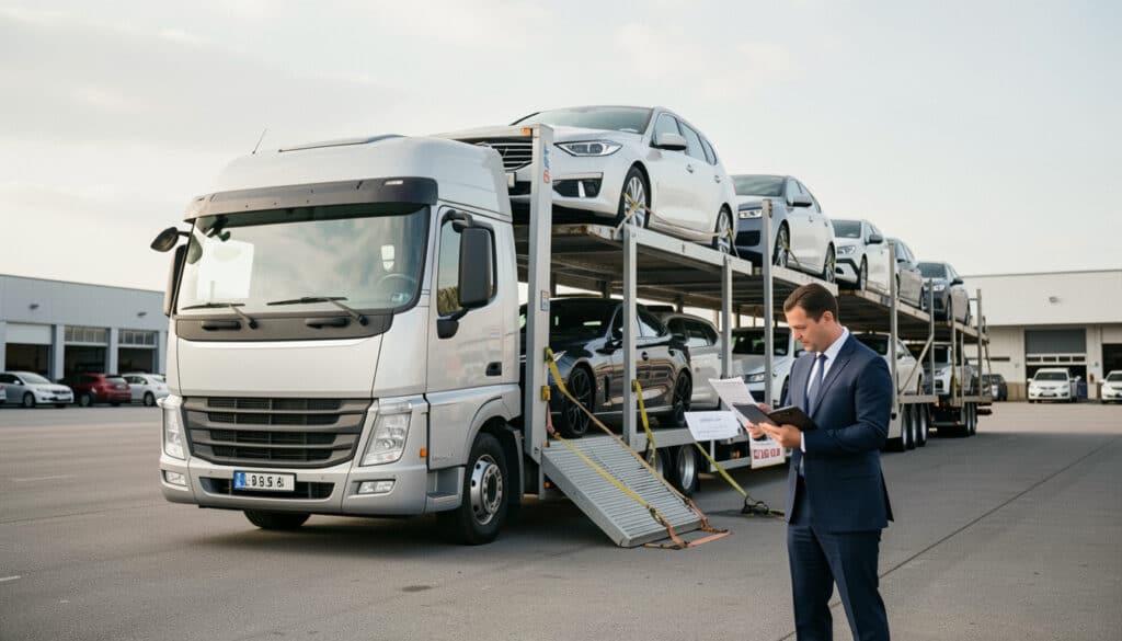 Tarif du transport de voiture par camion : prix et devis